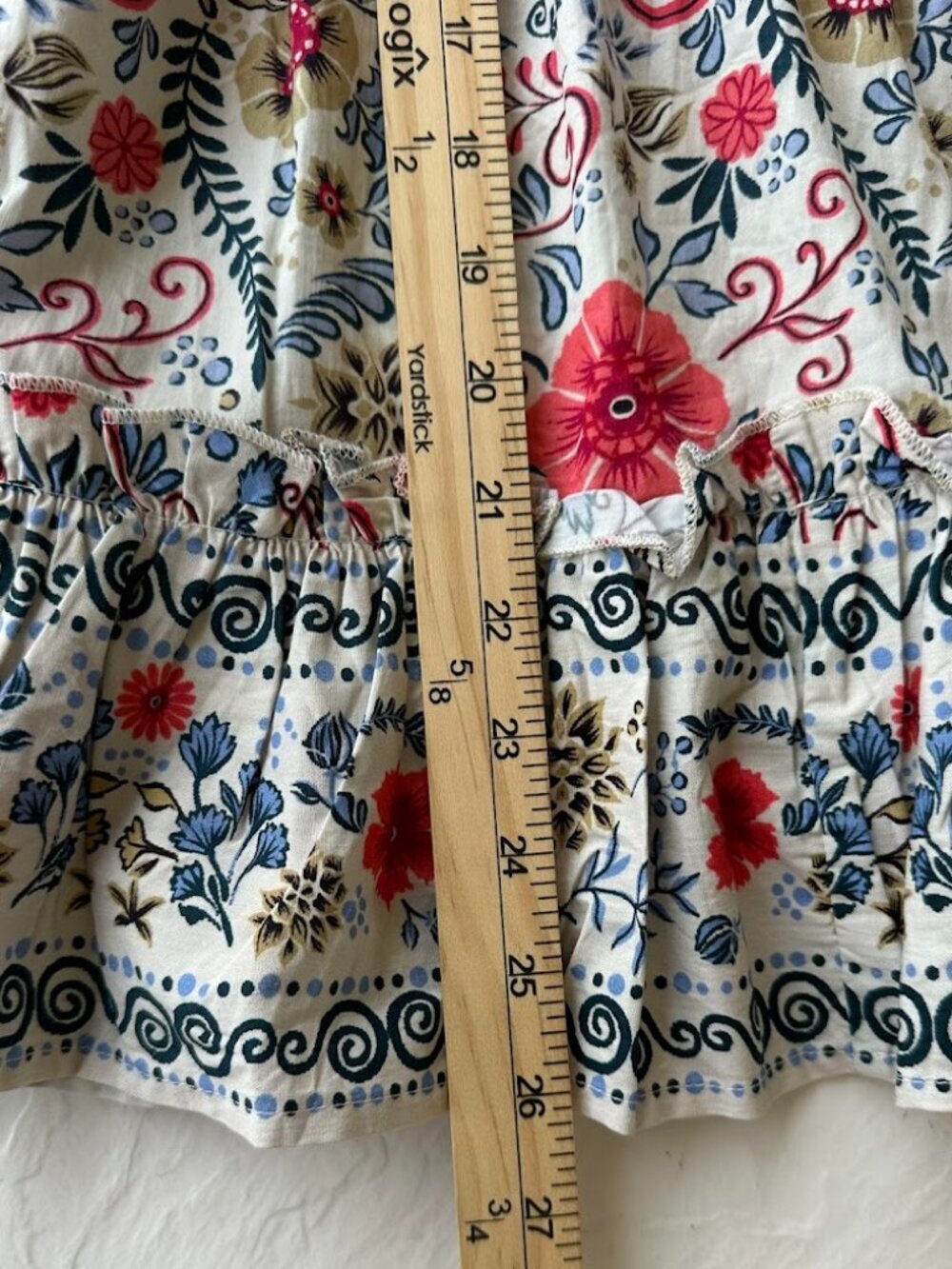 Anthropologie Forever That Girl Strapless Mini Dress L Floral Ruffle Boho - Picture 14 of 14